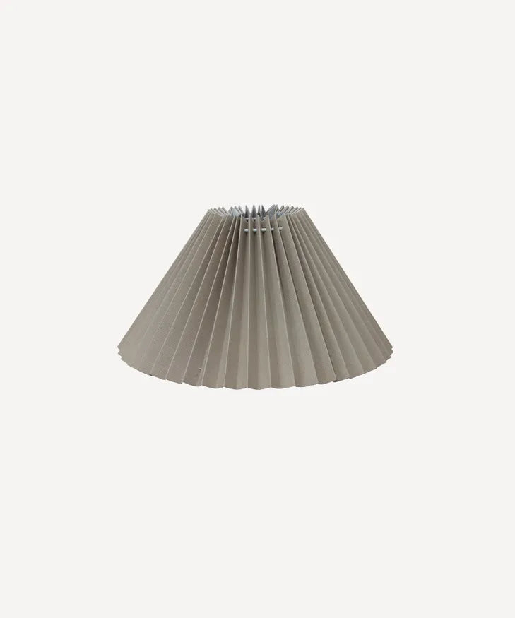 Pleated Linen Lamp Shade 35cm Taupe