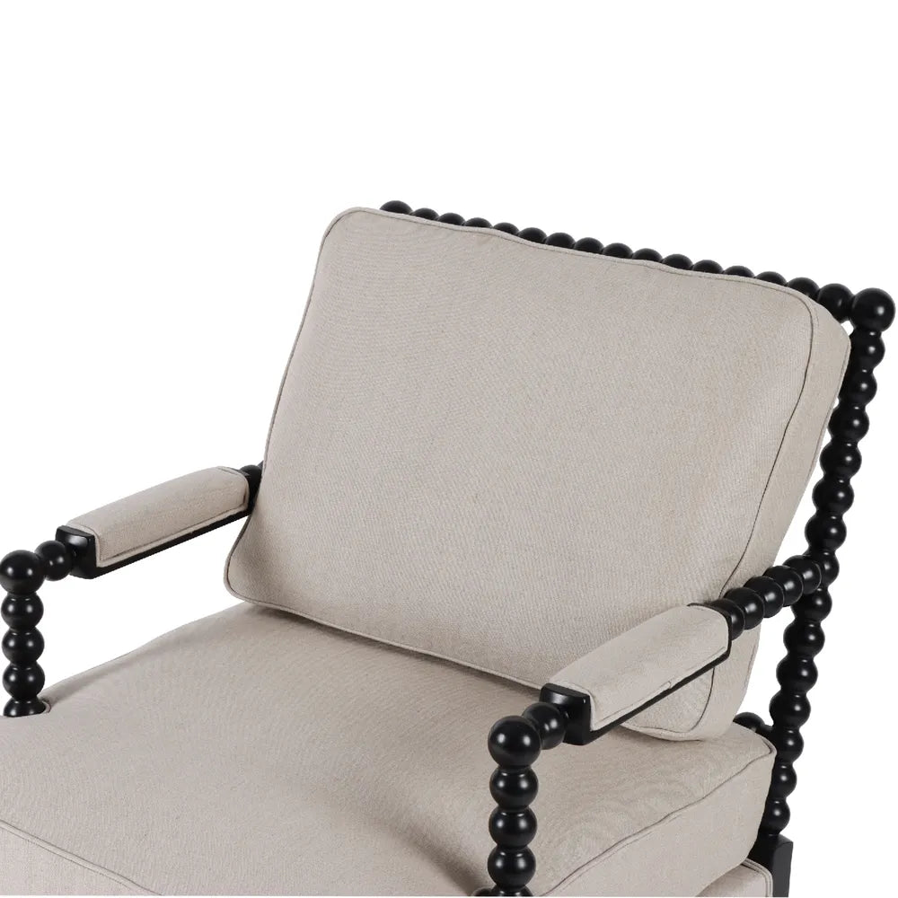 BOBBIN HAMPTONS ARMCHAIR BLACK