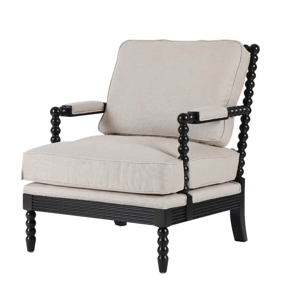 BOBBIN HAMPTONS ARMCHAIR BLACK