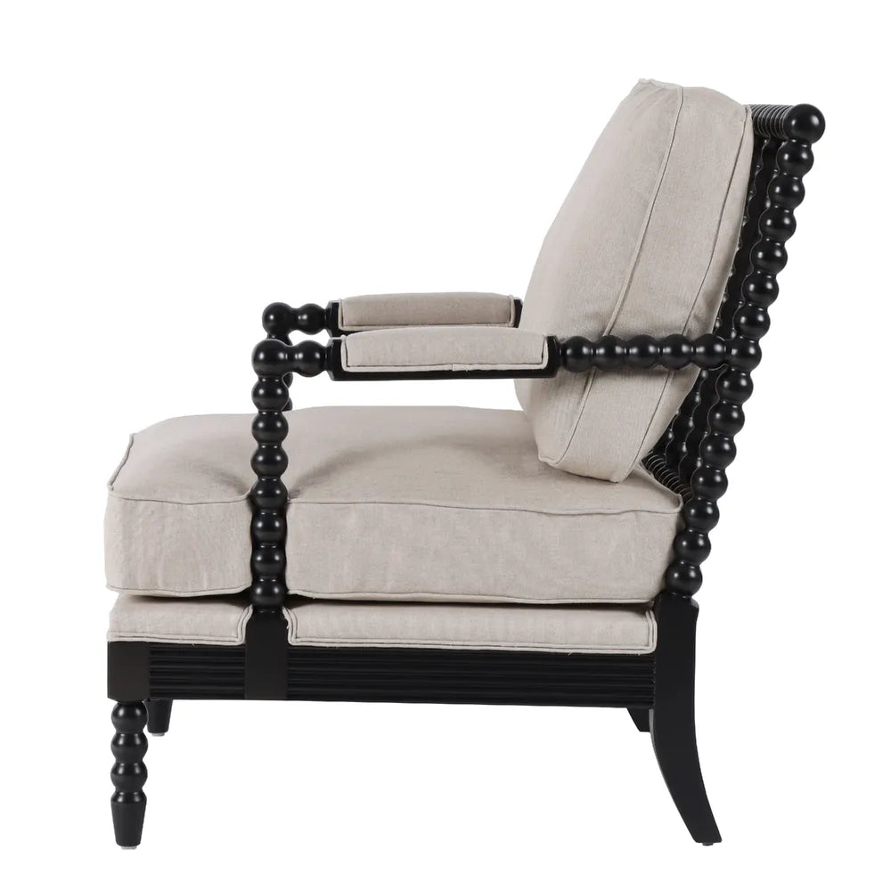 BOBBIN HAMPTONS ARMCHAIR BLACK