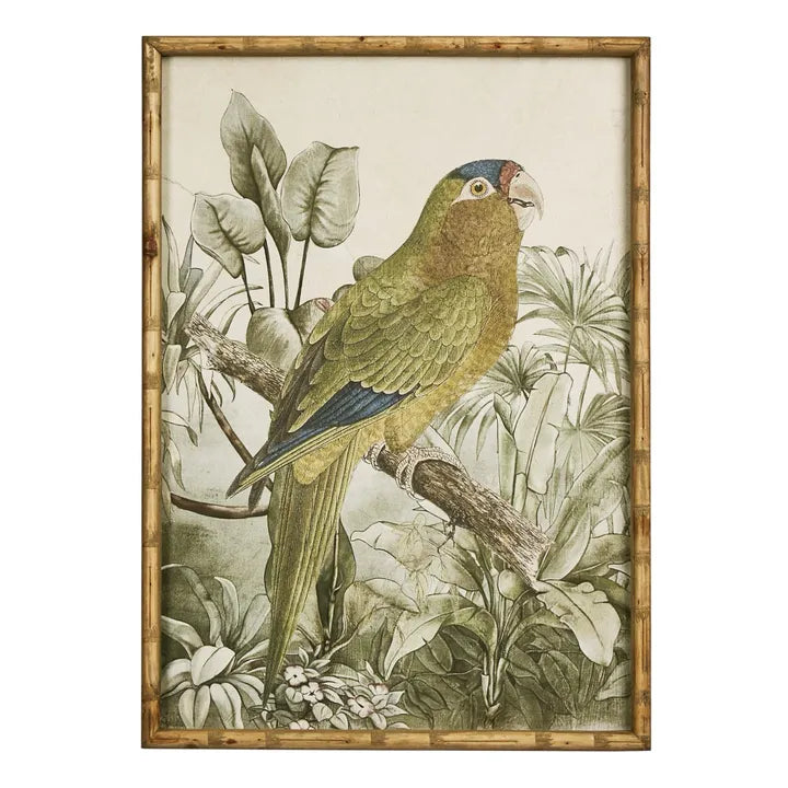 Jungle Parrot Wall Art A L 50cm W 2.8cm H 70cm