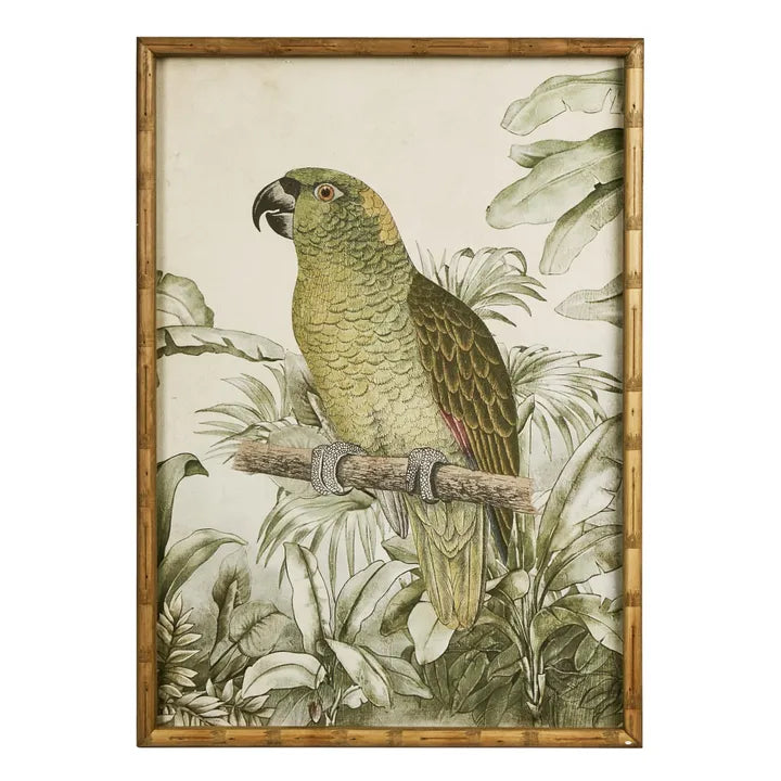 Jungle Parrot Wall Art B L 50cm W 2.8cm H 70cm