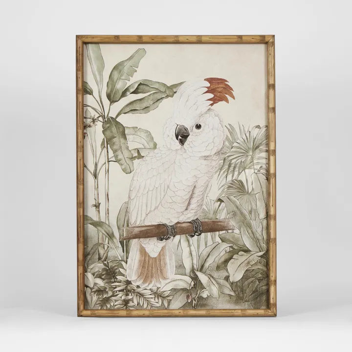 Jungle Cockatoo Wall Art C L 50cm W 2.8cm H 70cm