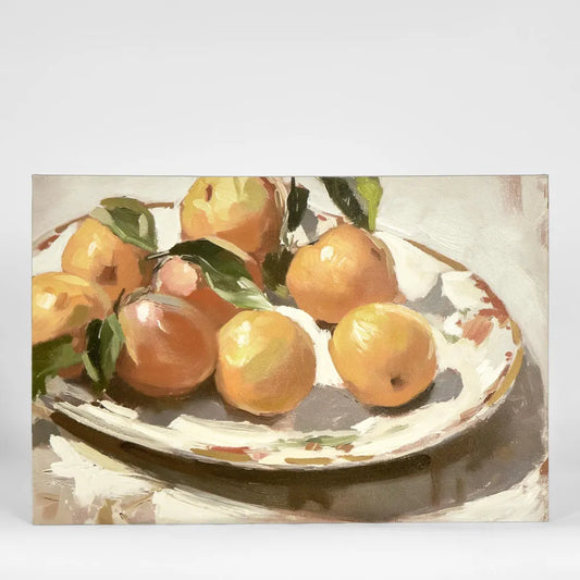 Oranges On Plate Print