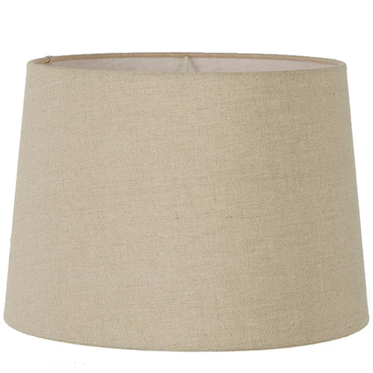 Linen Drum Shade XXXL Dark Natural