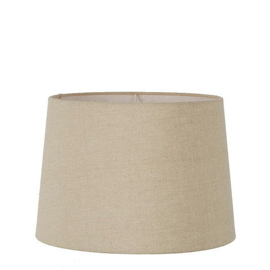 Linen Drum Shade Dark Natural