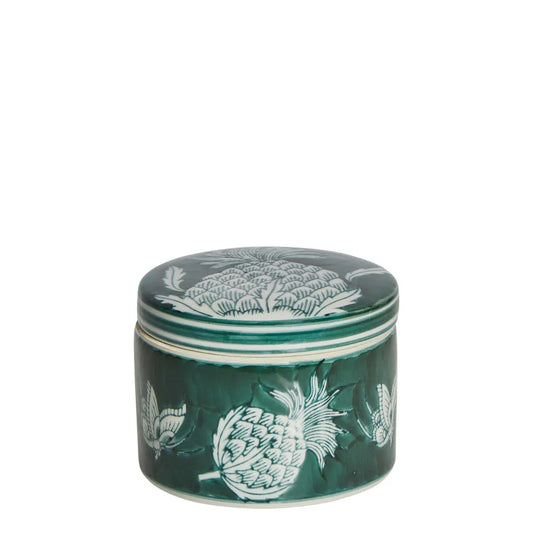 Thistle Porcelain Trinket Jar