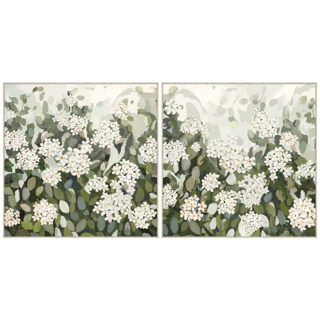 White Frangipani 84x84cm set of 2