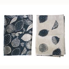 Lemonade Tea Towel Pk/2 Dark Slate