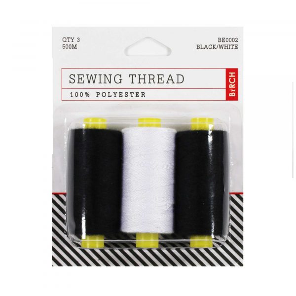 3 ON THREAD – BLACK/WHITE/BLACK