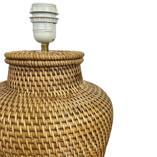 Rattan Lamp Base 35cm Tan