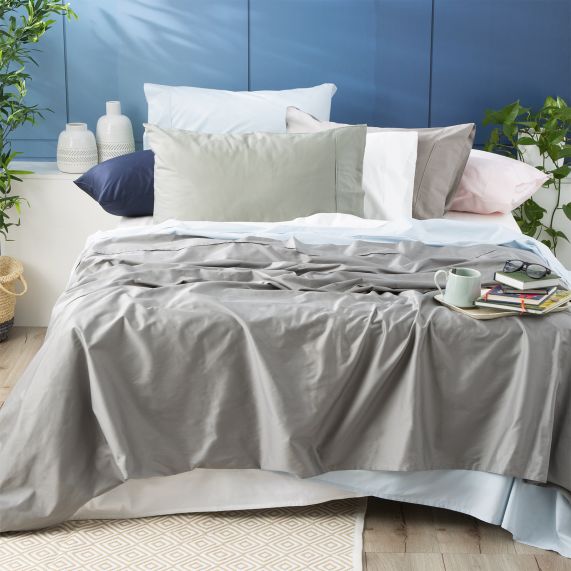 Sheet Set Queen Charcoal Bamboo Cotton