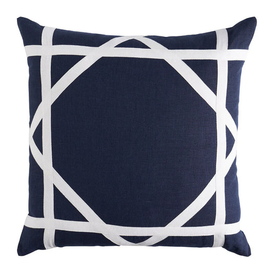 Linen Newport 55x55cm  Cushion Navy